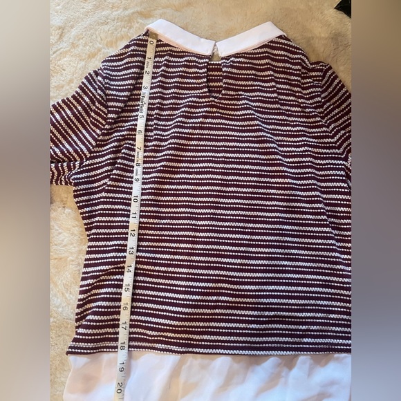 Collared Layered Blouse - Picture 2 of 3